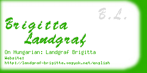 brigitta landgraf business card